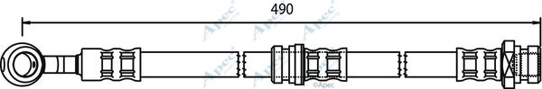 APEC BRAKING stabdžių žarnelė HOS3267